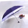 Three-fold oversized windproof portable umbrella, business and leisure rain gear details Picture